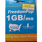 3-month Freedompop GSMA Sim 50min/50txt*(cellular, unlimited WiFi)/1GB Target clearance B&amp;M YMMV $7.5