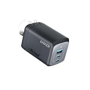 Anker Prime 100W USB C GaN Compact 3 Ports Charger, $60