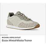 Michael Kors Essex Mixed-Media Trainer Shoes $50