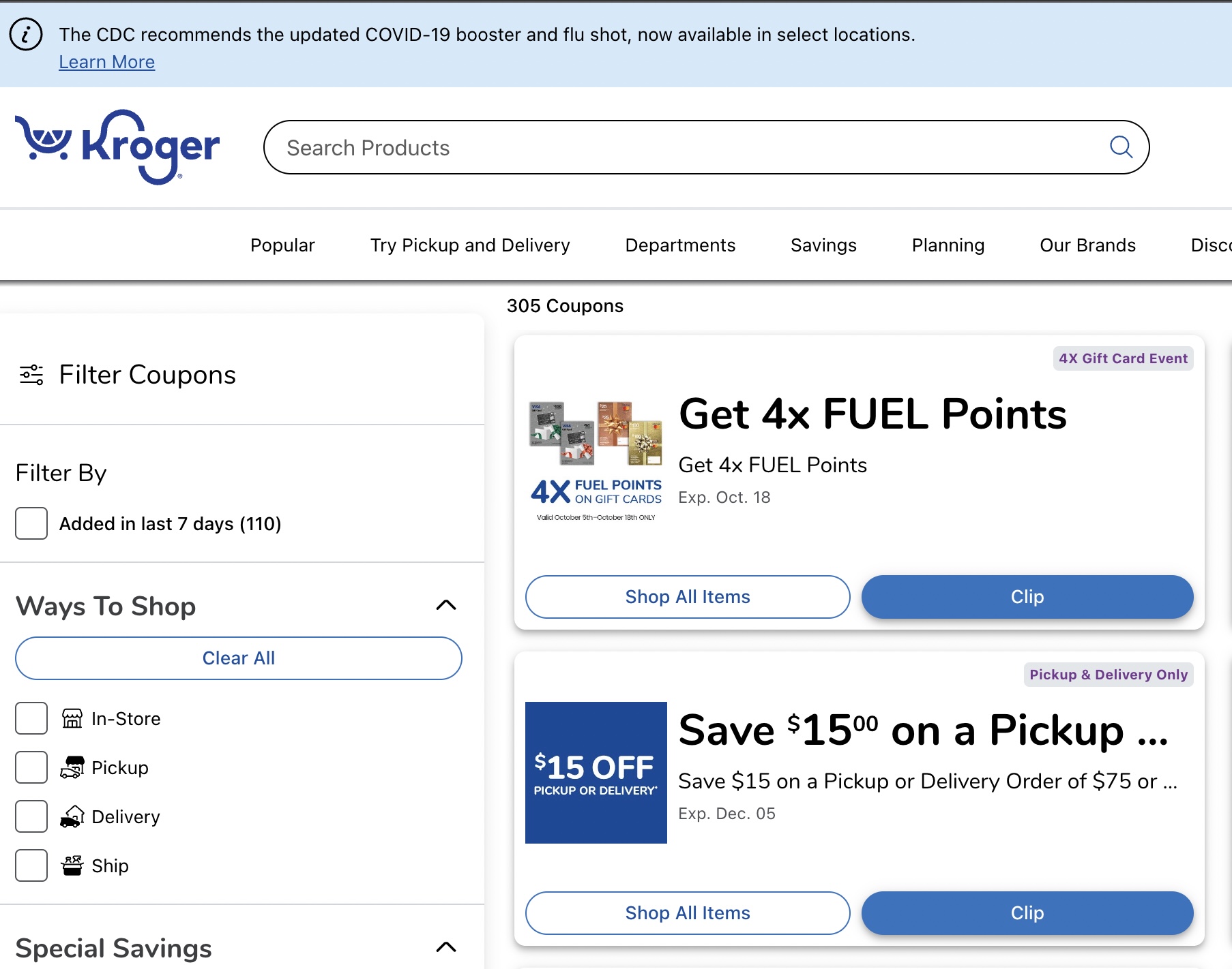 Save $15 at Kroger with a $15 purchase. Digital coupon ...