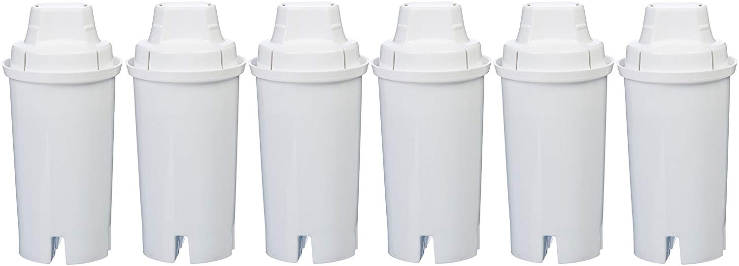 AmazonBasics Replacement Water Filters for AmazonBasics & Brita Pitchers - 6-Pack $16.49