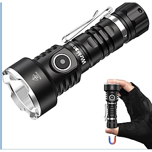 Wurkkos TS12 SFT25R Mini Rechargeable Flashlight, Compact Thrower, 473M w/Diffuser $19.99