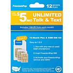 FreedomPop 12 months data only GSM plan. $39.99