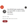 Starting 11/16: Select Walgreens Accounts: Earn $10 W Cash rewards when you spend $10+
