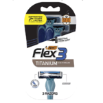 3-Count Bic Flex 3 Men's Titanium Disposable Razors $0.90 + Free Store Pickup ($10 Minimum Order)
