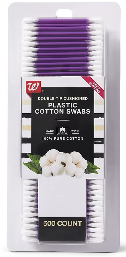 Select Walgreens Stores: 500-Count Walgreens Plastic Cotton Swabs $.70 + Free Store Pickup on $10+