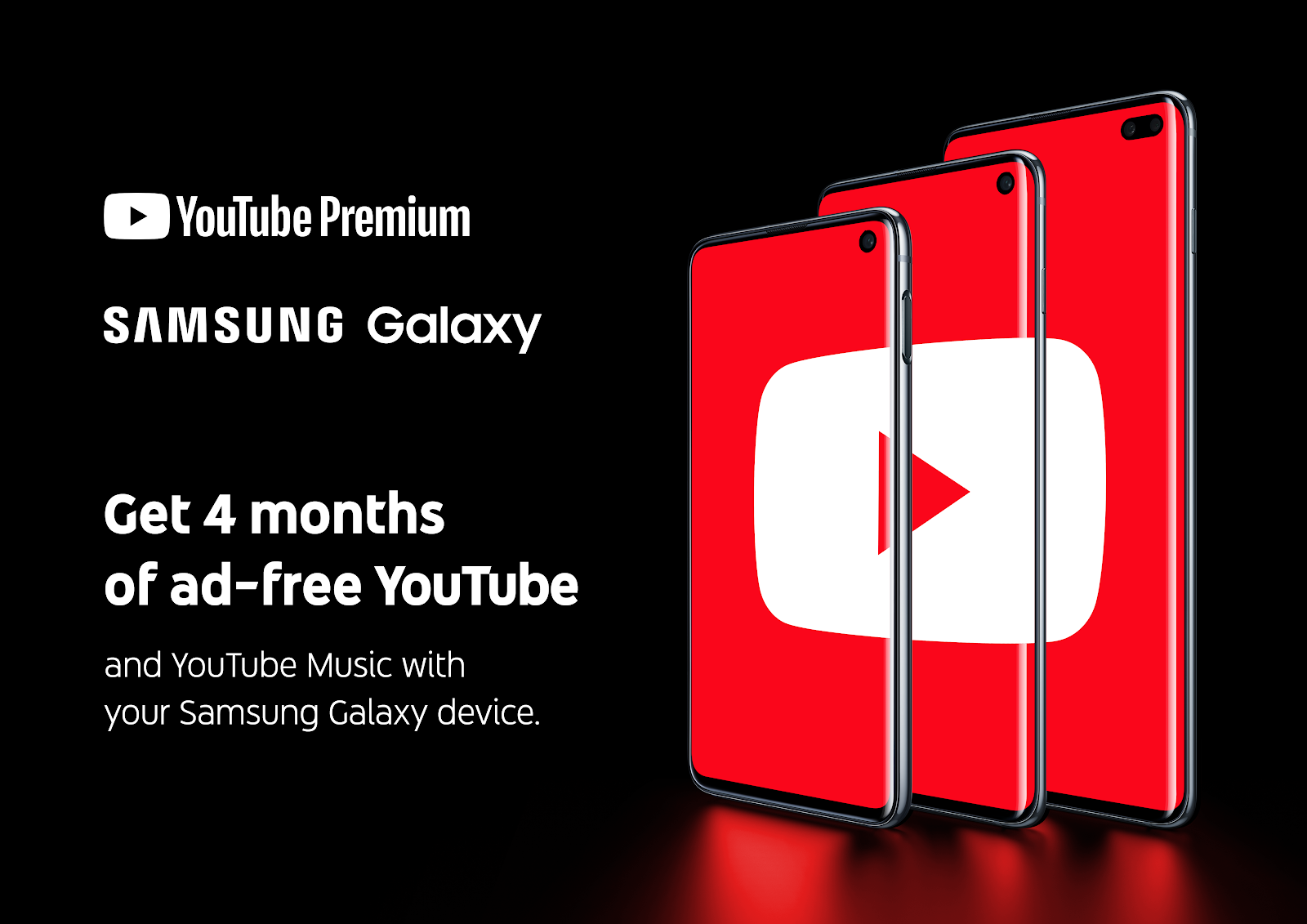 Youtube Premium 4 Months Free For Galaxy S10 Series Owners