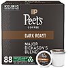 Peet's Coffee, Dark Roast Keurig K-Cup Pods - Major Dickason's Blend 88 Count (4 Boxes of 22 K-Cup Pods)  $33.80 Clip Q/S&amp;amp;S FS AMZ (ymmv on Q)