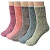 YSense Wool Socks for Women, Winter Boot Socks Stocking Stuffers  Five Pairs  $8 Prime Shipped  (color choices)