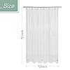 Mrs Awesome Clear Shower Curtain Liner with 3 Magnets, 72x72 Premium Flexible Sturdy Plastic Shower Curtain  $4.55 FS PRIME