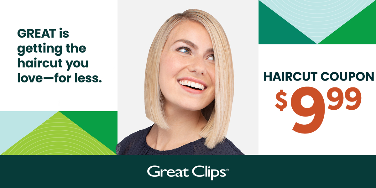 Great Clips $9.99 haircut coupon valid in: NJ/PA/DE, Atlanta, South Florida, Ft Myers, TLH, Springfield MA and MO and more expires 8/28