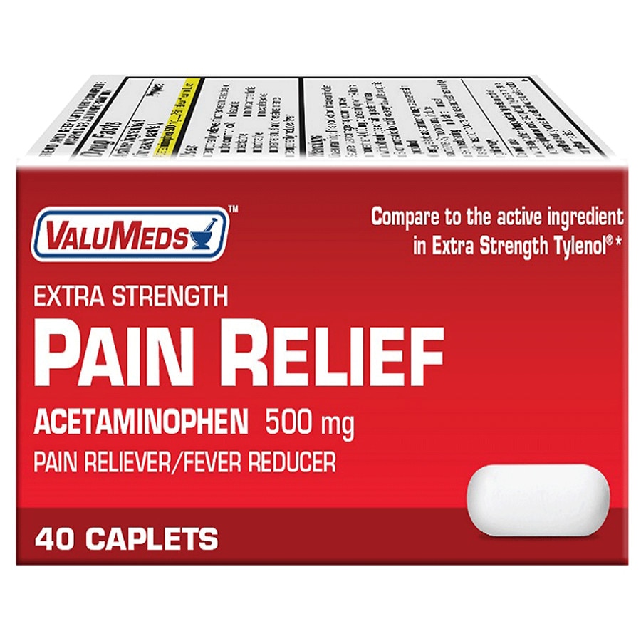 Valumeds Extra Strength 500mg Acetaminophen Pain Relief Caplets 24ct Two Bottles for 24c shipped at Walgreens