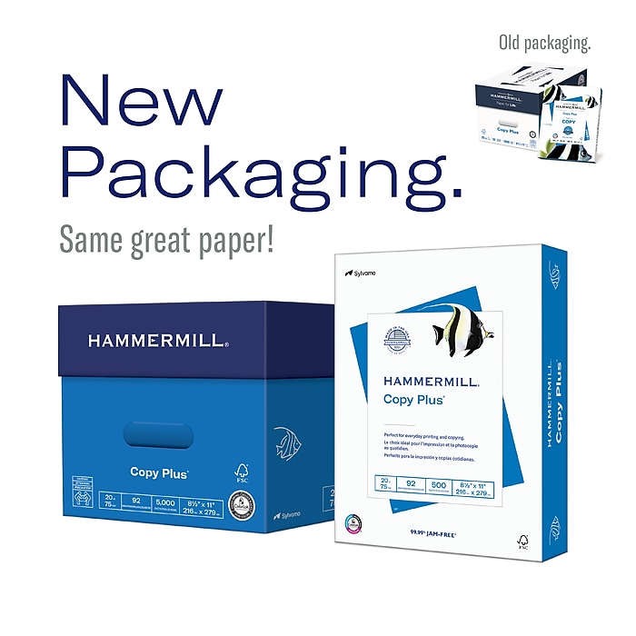 Hammermill Copy Plus 8.5" x 11" Copy Paper, 20 lbs., 92 Brightness, 5000 Sheets/Carton (10 Ream Case) $34.99 shipped AC staples Limit 3