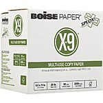 Office Depot  Boise® X-9® Multi-Use Printer &amp; Copy Paper, 10 Reams,5000 sheets 2 cases for $76 S&amp;S Shipped, get a $10 Visa Card AC OFFICE DEPOT