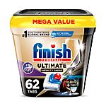 Finish Ultimate Infinity Shine Dishwasher Pods,  62 count, $10.97 or LESS with S&amp;S and 35% off Clip Q YMMV