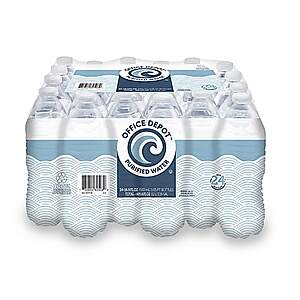 Office Depot® Brand Purified Water, 16.9 Oz, Case Of 24 Bottles $  2.99 with store pick up option