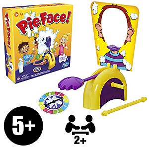 Hasbro Gaming Pie Face Game | Whipped Cream Family Board Game for Kids | Ages 5 and Up | for 2 or More   $  8.49 PRIME SHIPPED AMZ