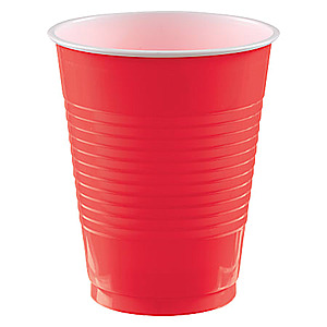 Amscan Go Brightly Plastic Cups, 18 Oz, Red, Pack Of 16 Cups  63 cents (clearance item) Office Depot Store Pick Up (stock varies by location)