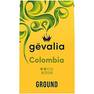Gevalia Colombia Medium Roast Ground Coffee, 20 oz Bag  $8 or less with stacked 30% additional Q's SUB/SAVE Q Shipped (Targeted Q)