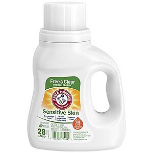 Arm & Hammer Laundry Products: 28-Oz Sensitive Skin Free & Clear Liquid Detergent https://static.slickdealscdn.com/attachment/1/2/8/0/9/4/300x300/18153085.thumb.95 & More + Free Store Pickup ( Min.)
