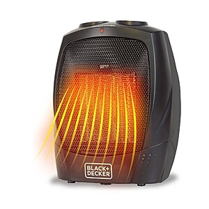 BLACK+DECKER Personal Ceramic Indoor Heater (Black)  + Free Store Pickup