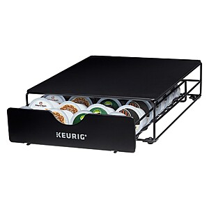 Keurig Non-Rolling 24ct Coffee Pod Storage Drawer: Black Metal K-Cup Organizer, Freestanding Kitchen Rack $13.49 pick up Target with circle offer