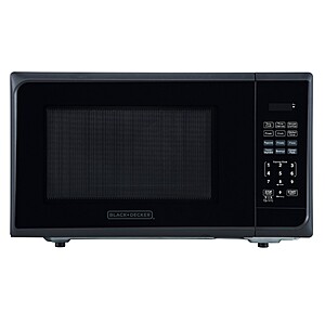 BLACK+DECKER 1.1 cu ft 1000W Microwave Oven - Stainless Steel Black: Countertop, Child Lock, 6 One-Touch Settings  $50 ship or pick up TARGET