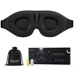 MZOO Sleep Eye Mask (Black) $2.60 w/ Subscribe & Save