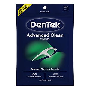 150-Count DenTek Triple Clean Advanced Clean Floss Picks + $5 Amazon Promo Credit 4 for $15.75 w/ Subscribe & Save