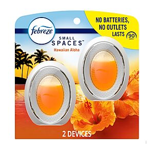 Select Accounts: 2-Count Febreze Small Spaces Air Fresheners (Hawaiian Aloha) $3.15 w/ Subscribe & Save