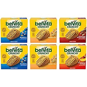 Select Accts:30-Packs of belVita Breakfast Bars Biscuits Variety Pack $14.60 w/ Subscribe & Save