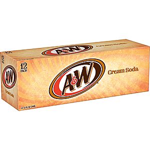 12-Pk 12-Oz A&W Cream Soda $4.75 w/ S&S
