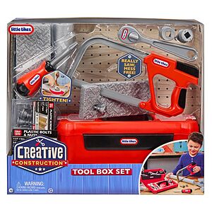 Little Tikes Creative Construction Tool Box Set with 9 Accessories: Educational Pretend Play Tools for Kids  $11.50 FREE SHIP TARGET360 today only, 3/25 for all