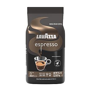 2.2-Lb Lavazza Espresso Whole Bean Coffee (Medium Roast) $14.10 w/ S&S