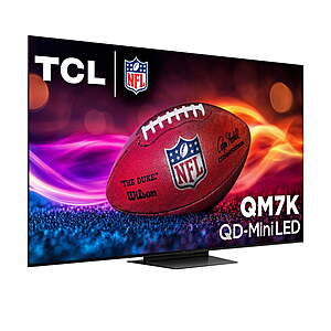 TCL 75 Inch Class QM7K Series | Mini LED QLED 4K HDR | 75QM7K, 2025 Model | 120HZ-144HZ Anti Reflective Screen Smart Google TV $998 FS AMZ and WMT