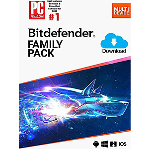 Bitdefender Family Pack - Total Security 2026 - 1 Year / 15 Devices -  $29.99 AC DOWNLOAD NEWEGG