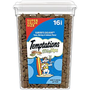 16-oz Temptations Cat Treats MixUps (Surfer's Delight) 3 for $17.80 w/ S&S