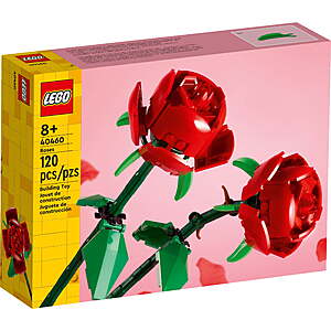 120-Piece LEGO Roses Building Set (40460) $10.90 