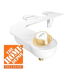 $33 Home Depot HD-4000 Essential Non-Electric Bidet Attachment System in White