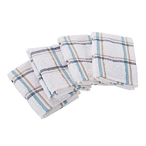 $3.58 FS Walmart+ or Pick Up Mainstays 4-Pack 12”x12” Woven Kitchen Dish Cloth Set, Multi  (4.7/5 Star Rated)