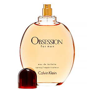 $34.50 FS WALMART+ (or at $35) Calvin Klein Obsession Eau De Toilette, Cologne for Men, 6.7 oz