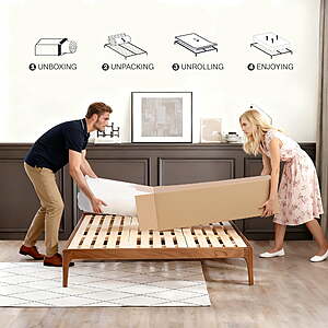$160 FS Walmart by HIKOS 12 inch Queen Mattress in a Box, Cooling Gel Memory Foam Hybrid  with Individually Wrapped Pocket Coils, Medium Firm  , Pressure Relief