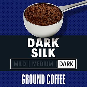 $8.38 S&S Clip Q YMMV AMAZON: Maxwell House Dark Silk Dark Roast Ground Coffee, 24.5 oz Canister