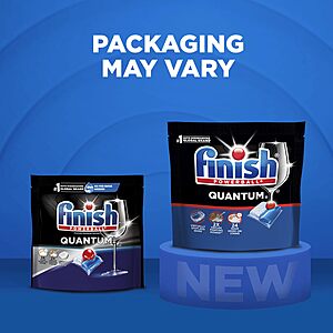 $14.48 to 17.23 or Less S&S AMAZON: Finish Quantum Dishwasher Pods, No Pre-Rinse Dishwasher Detergent  84 or 100 Count Mega Pack
