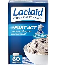 $7.52 S&S CLIP 60 ct  Lactaid Fast Act Lactose Intolerance Relief Caplets, Lactase EnzymeSingle-Serve Supplements