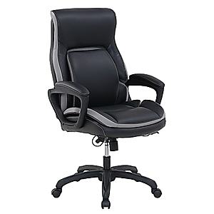 $179.90 Office Depot Free Store Pick Up (where stock exists) Shaquille O'Neal&trade; Amphion Ergonomic Bonded Leather High-Back Executive Office Chair, Black