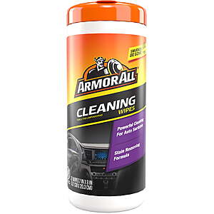 Walmart Armor All Interior Car Cleaning Wipes, 30 Count  $3.97 buy 2, get $2 Walmart Cash
