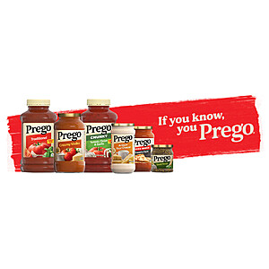 $11.02 S&S CLIP Q PACK OF 6:  Prego Traditional Sensitive Recipe No Garlic/No Onions Pasta Sauce, 23.75 Oz Jar
