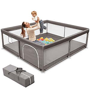 $36.59 FS WALMART by seller: Babyeap Baby Playpen Large Play Yard Fence for Toddlers, 50"x50"  (71 x 50 for $45)