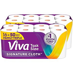 Select Accounts: 16-Ct Viva Signature Cloth Triple Family Roll Paper Towels $28.70 w/ S&S + Free S&H